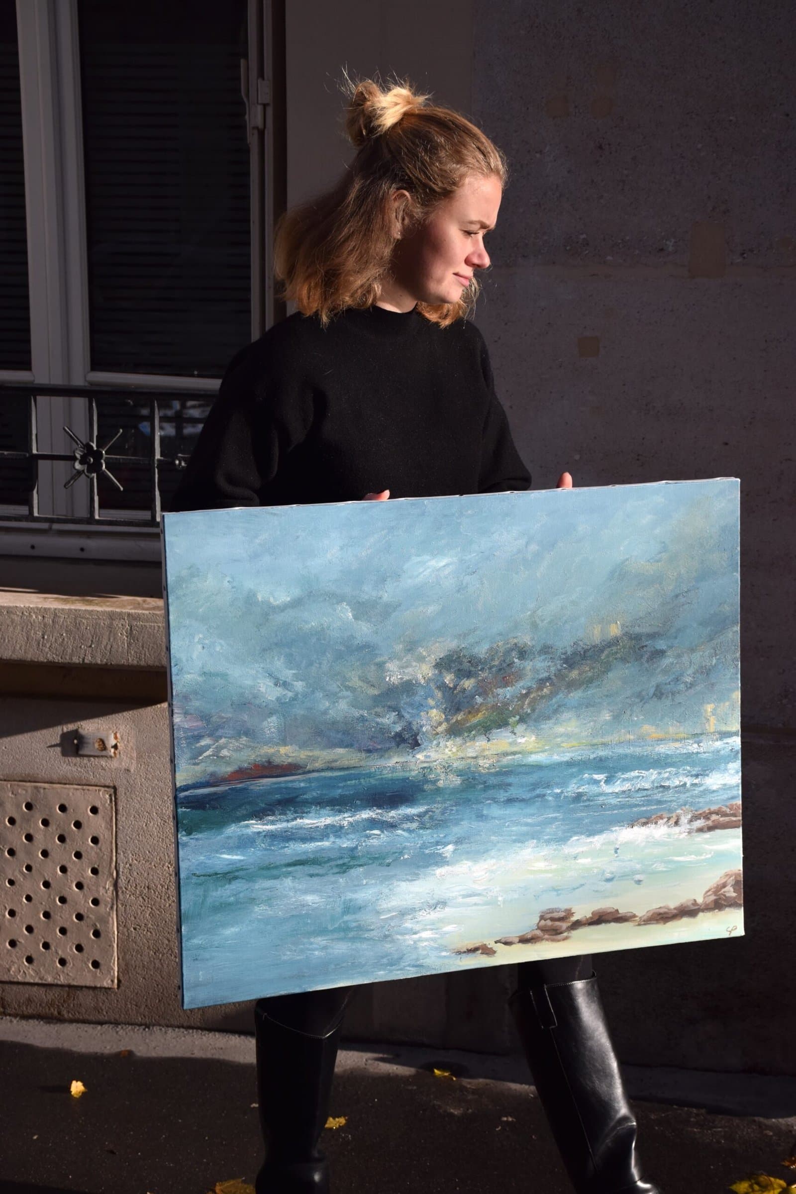 Dernière lumière - Peinture contemporain par Claire Prevost