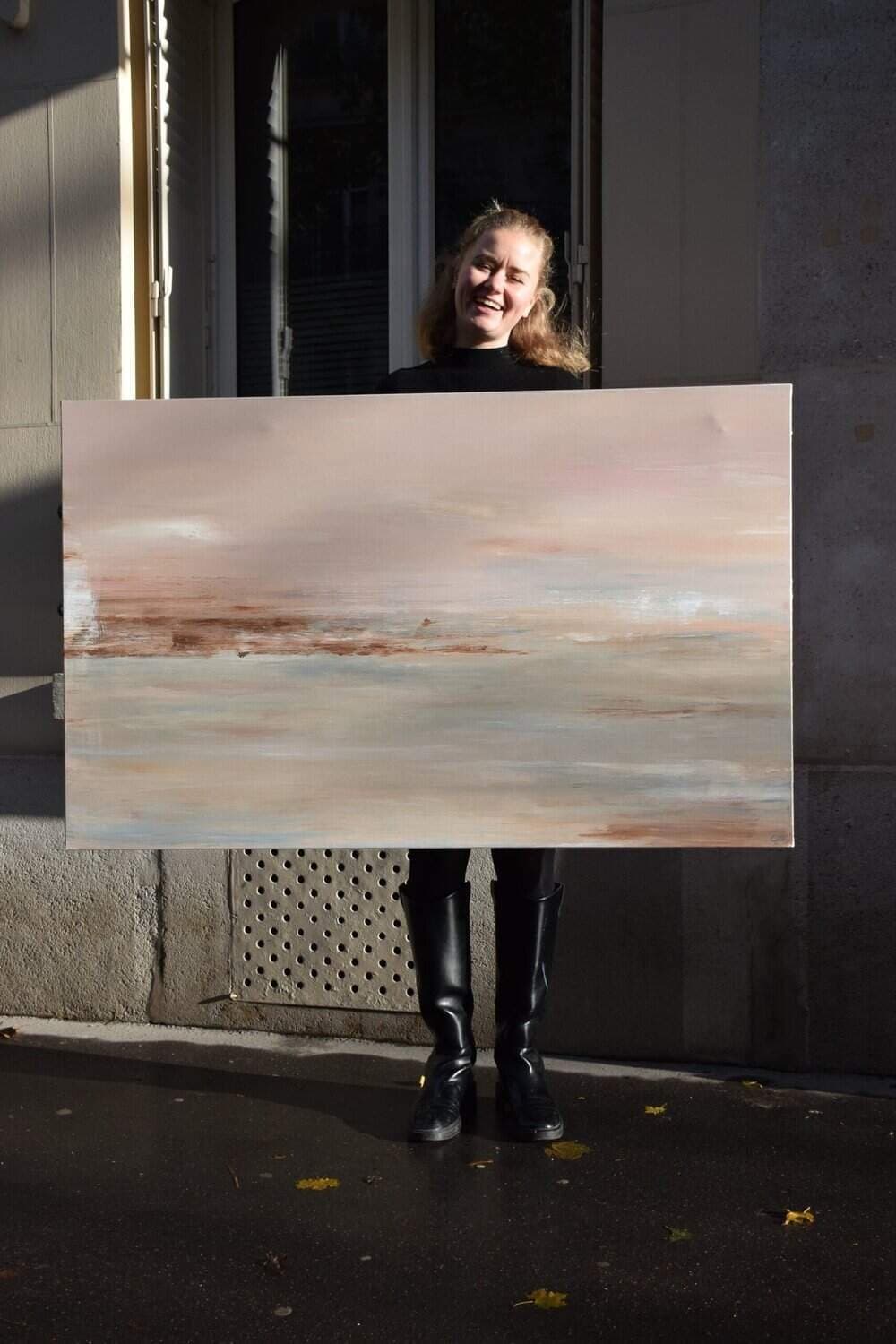 Matinée embrumée - Peinture contemporain par Claire Prevost