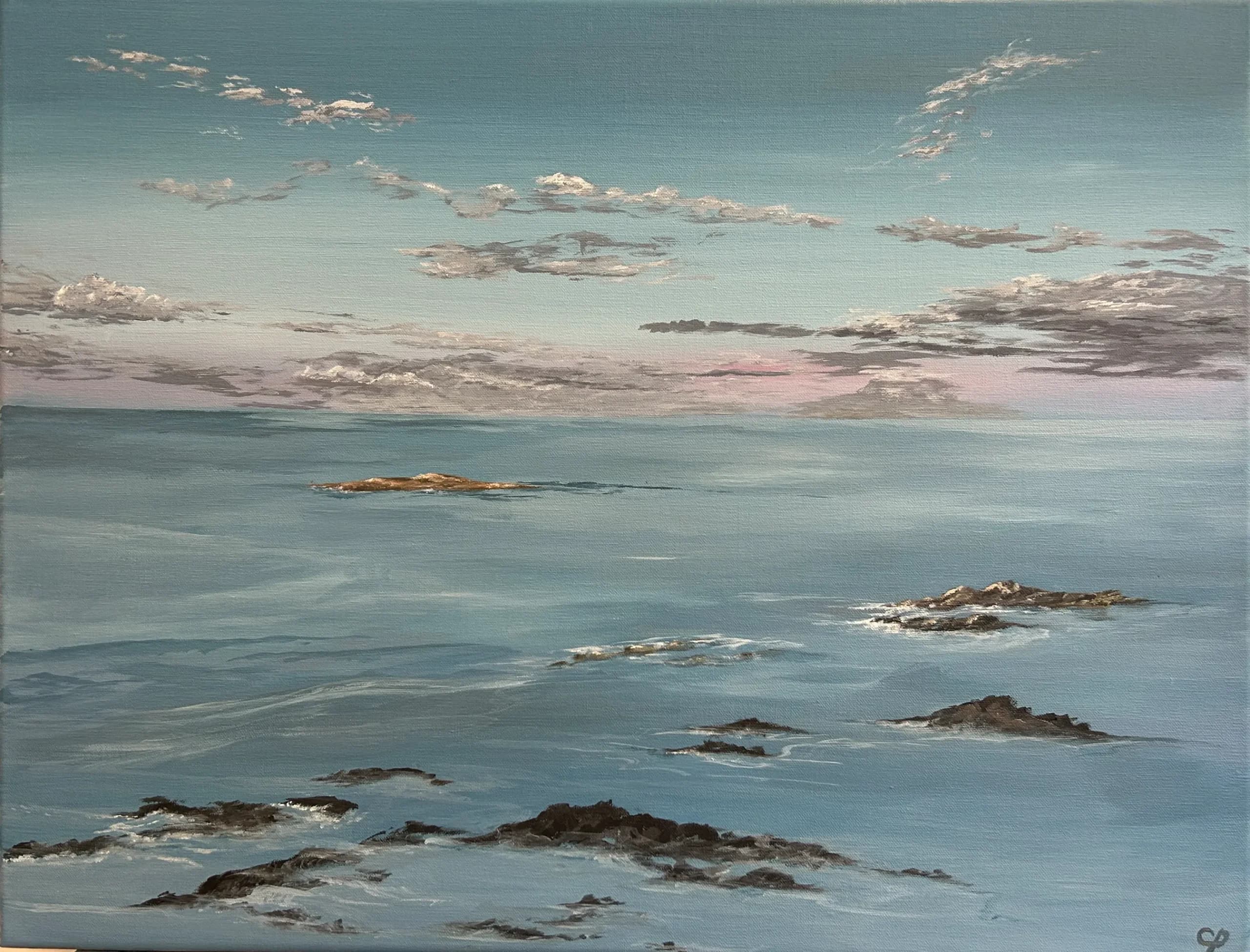 Levé de soleil sur la mer