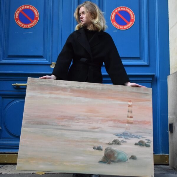 Le veilleur dans la brume - shooting avec l'artiste Claire Prevost