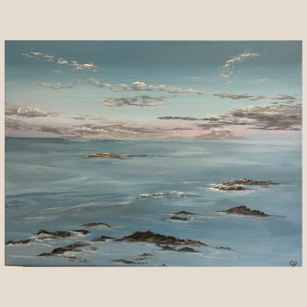 Levé de soleil sur la mer